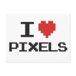 Ik houd van pixel pixelated hart retro gamer met 8