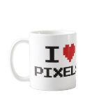 Ik houd van pixel pixelated hart retro gamer met 8