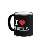 Ik houd van pixel pixelated hart retro gamer met 8
