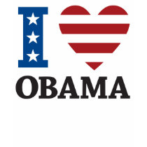 Ik houd van T-shirt Obama