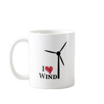 ik houd wind van energie koffie beker