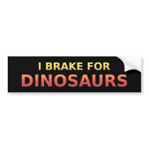 Ik rem voor de Sticker van de Bumper van Dinosauru