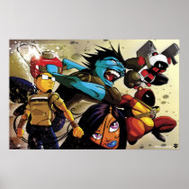 Inhoud met Het poster van de kaos- plonspagina