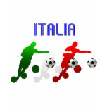 Italia Calcio Bend It Soccer Player Italy flag T-shirts