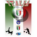 Italia poster artwork for calcio lovers globally polo shirts