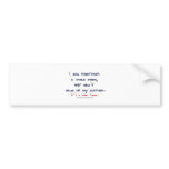 It's a man thing: hang sheetrock, not clothes bumper sticker