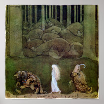 John Bauer de avondPoster van de Één zomer