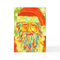 Kaart van de Vakantie van de Kerstman van de Kunst