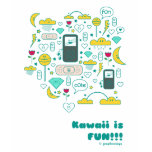 kawaii is de t-shirt van de pretvrouw