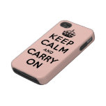 keep calm and carry on Original Tough Iphone 4 Cover