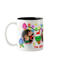 Kerstmis van Kawaii van de Foto van de douane stee