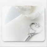 key to my heart - customizable with your text mouse mat