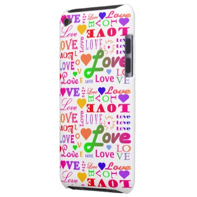 Kleurrijke Liefde, Liefde, Liefde, Liefde, Liefde, Ipod Touch Cover door kchippie