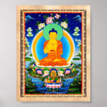 Koele oosterse tibetan thangka Prabhutaratna Boedh Poster