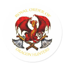 Koninklijke Orde van de Jagers van de Draak Sticker
