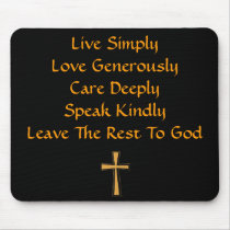 Laat de Rest aan God Mousepad over