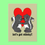 lets get stinky postcard
