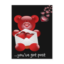 leuke rode teddy liefde wens kaart