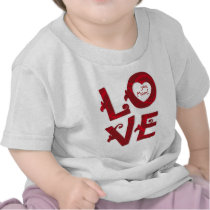 LIEFDE u Bloemen de babyt-shirt van Brieven