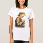Little Girl Knitting Shirt