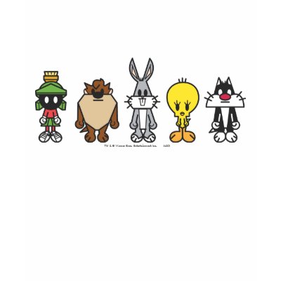 Looney stemt de Foto Op van de Groep door looneytunes