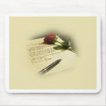 love letter - cutomizable with your text mouse mat