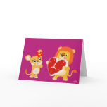 Love Lions greeting card