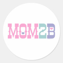 Mamma 2 B Ronde Sticker