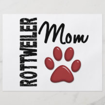 Mamma 2 van Rottweiler Gepersonaliseerde Folder