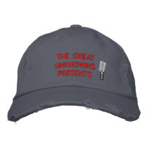 microphone_Page_1, STELT GROTE UNKNOWNS VOOR Geborduurde Baseball Cap