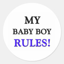 Mijn Regels van de Jongen van het Baby Sticker