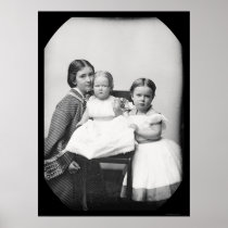 Moeder & Kinderen, Gertrude Hubbard Daguerreotype Print