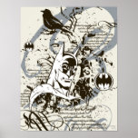 Montering van het Manuscript van de Ridder van Bat Print