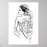 Morena - de Illustratie van de Mode van de Inkt