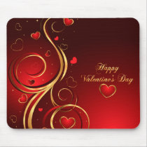 Mousepad van de gelukkige Valentijnskaart Day1