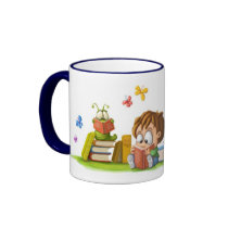 Nosing van het boek koffie mok