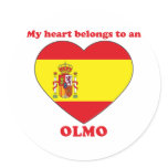 Olmo Round Stickers