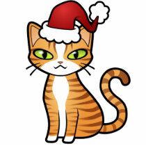 Ontwerp Uw Eigen Kat van de Cartoon (Kerstmis)