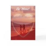Paar op de Valentijnskaart van het Strand