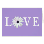 Paarse notcards van de Liefde
