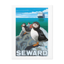 Papegaaiduikers & het Schip van de Cruise - Seward