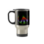 Peace Symbol in Rainbow Glitter Coffee Mug