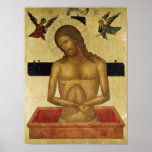 Pictogram die Christus in het graf afschilderen Afdruk