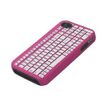 Pink computer keyboard tough iphone 4 covers