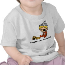 Piraat in het babyt-shirt van de Opleiding