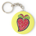 Portugees Hart keychain zazzle_keychain