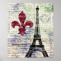 Poster van de Kunst van Frankrijk van de Toren van