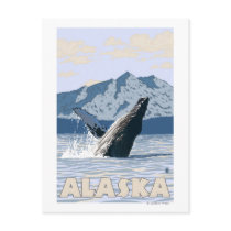 Poster van de Reis van de Walvis van AlaskaHumpbac