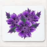 purple flowers mouse pads