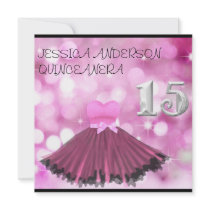 QUINCEANERA 15 de Zilveren Zwarte Roze Bel van de 